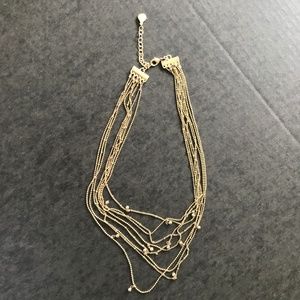 Victoria Beckham gold tone necklace (J-63)